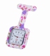 Montre d'infirmière en silicone carré ; Fleur rose