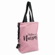 shopper tote enfermania ; Rose